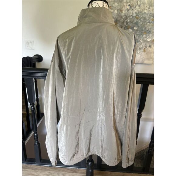 Good American Essential Oversized Anorak Jacket Mocha Size 3/4 (Large-XL) - Picture 2 of 3